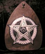 Silver Celtic Pentagram - 3 Slate