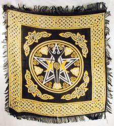 Pentagram & Goddess Altar Cloth