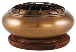 Brass Screen Incense Holder  With Coaster