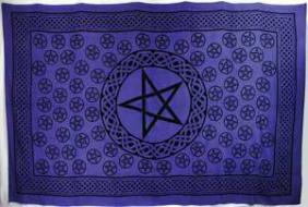 Purple Pentagram Wall Hanging/Throw