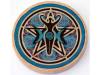 Triple Moon Goddess Wooden Altar Tile
