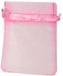 Small Pink Organza Bag