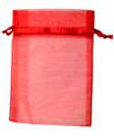 Small Red Organza Bag