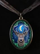 Lisa Parker Emperor Red Stag Picture Pendant 
