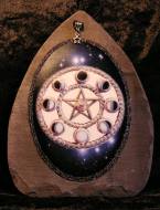 Pentagram With Moon Phases Slate