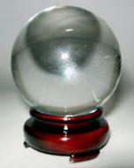 Crystal Ball 60mm with Wooden Stand