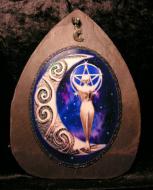 Silver Moon Goddess Purple Universe Slate