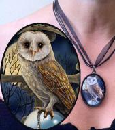 Lisa Parker Spell Keeper - Owl Picture Pendant