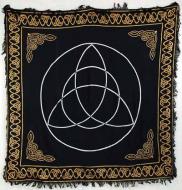 Large Gold Border Triquetra Altar Cloth