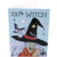 100% Witch Card
