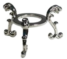 Silver Plated Crystal Ball Stand