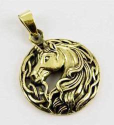 Lisa Parker Unicorn Pendant - Bronze