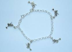 Silver Witch Charm Bracelet
