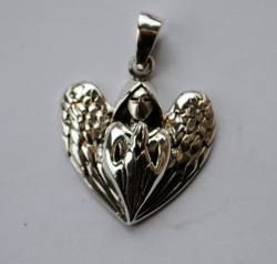 Lisa Parker Guardian Angel Pendant - Silver 