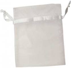 Small White Organza Bag