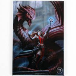 Scarlet Mage Magnet - Anne Stokes