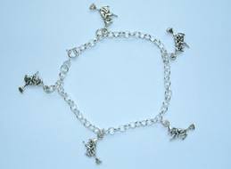 Silver Witch Charm Bracelet