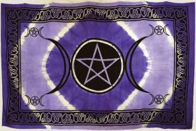 Purple Triple Moon Pentagram Wall Hanging