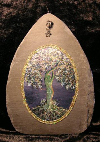Spring Tree Goddess Slate