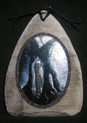Lady in Tree Slate