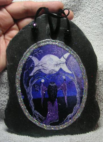 Triple Moon Goddess Slate