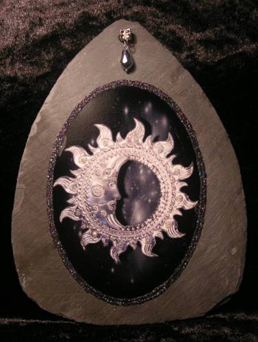 Silver Moon & Sun Slate