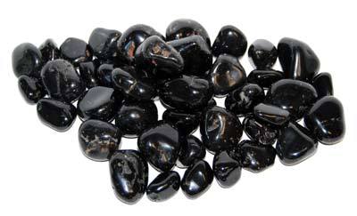 Black Onyx Tumbled Stone: Small - OUT OF STOCK