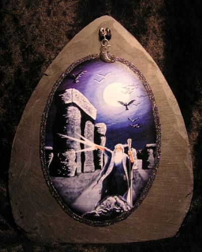 Merlin at Stonehenge Slate