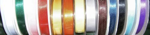 Single Satin Ribbon - 12mm - 1 metre: Brown