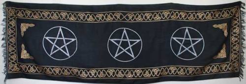 Three Pentagram Altar Cloth