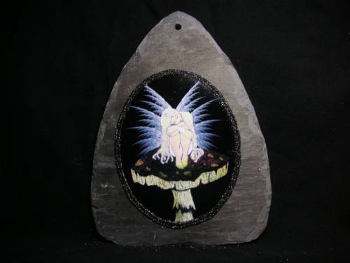 Fairy On Mushroom Slate