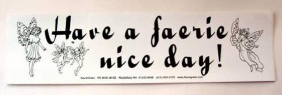Faerie Nice Day Sticker