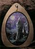 Hooded Figure in Moonlight Slate